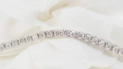 Bracelet rivière en or blanc et diamants