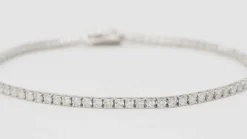 Bracelet rivière en or gris et diamants 2,04cts
