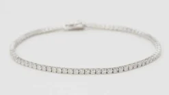 Bracelet rivière en or gris et diamants 2,04cts