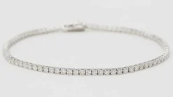 Bracelet rivière en or gris et diamants 2,04cts