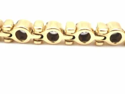Bracelet rivière en or jaune et diamants