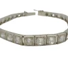 Bracelet rivière fin XIXème orné de diamants