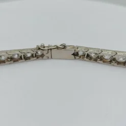 Bracelet rivière fin XIXème orné de diamants