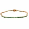 Bracelet rivière émeraudes