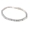 Bracelet Rivière Or Blanc Diamants 4cts