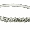 Bracelet rivière or blanc diamants 5,40 carats