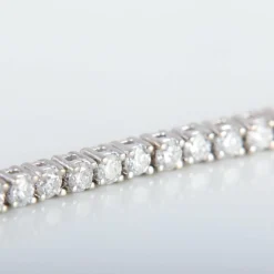 Bracelet Rivière Or Blanc Diamants 4cts