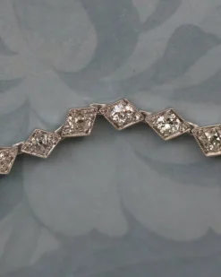 Bracelet Rivière Or blanc et diamants