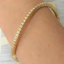 Bracelet Rivière Or jaune Diamants