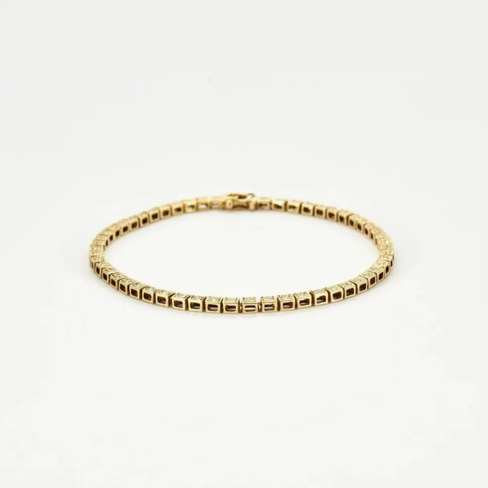 Bracelet Rivière Or Jaune & Diamants