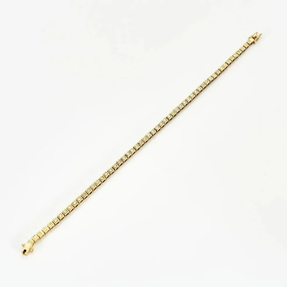 Bracelet Rivière Or Jaune & Diamants
