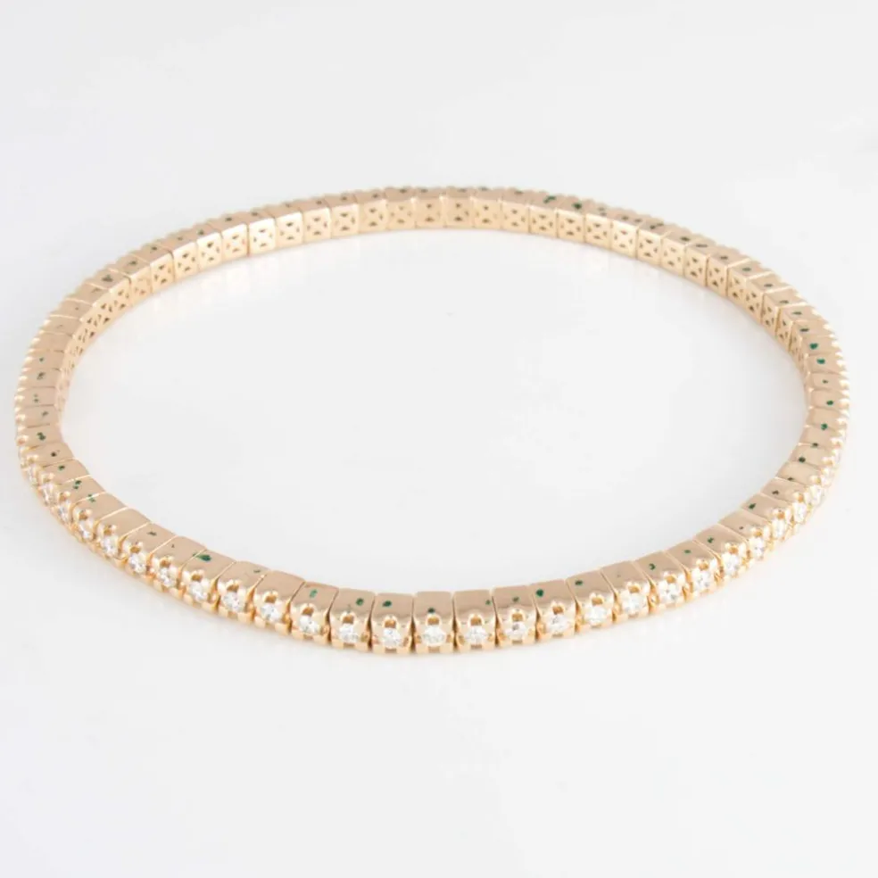 Bracelet Rivière Or jaune Diamants