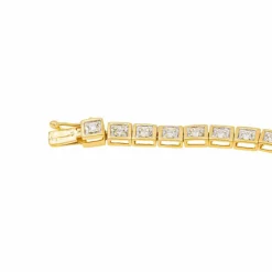 Bracelet Rivière Or jaune, Or blanc Diamant