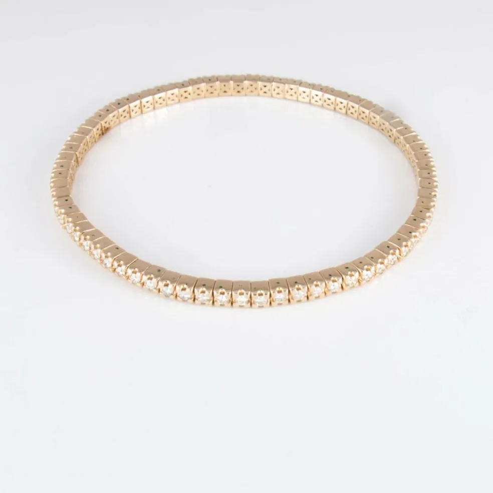 Bracelet Rivière Or jaune Diamants