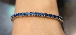 Bracelet rivière Saphirs