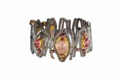 Bracelet Roseaux d'automne - Martin Spreng titane et tourmalines
