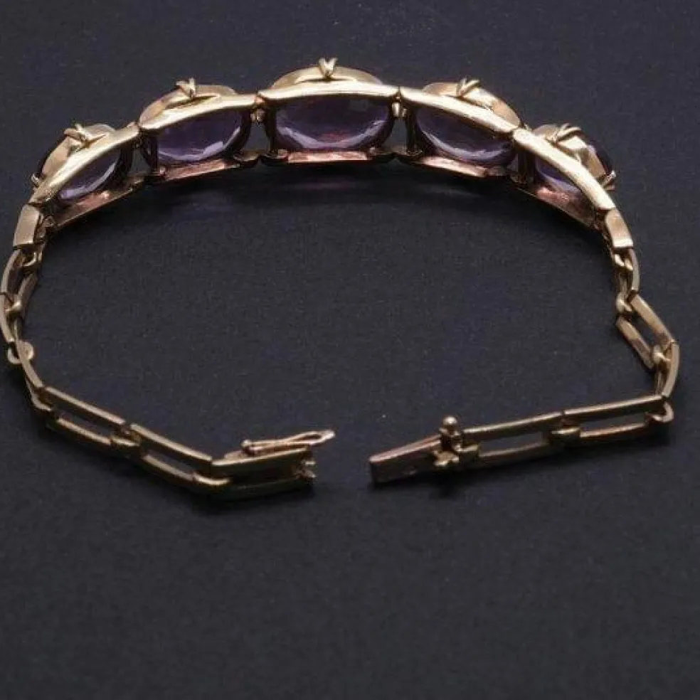 Bracelet Rétro Améthystes