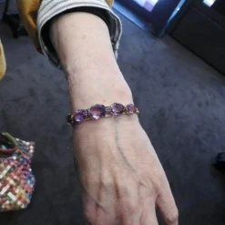 Bracelet Rétro Améthystes