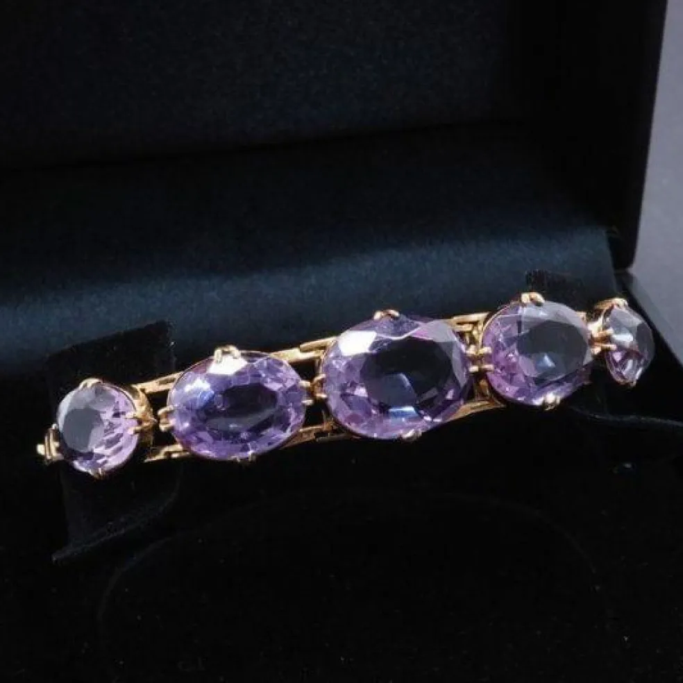 Bracelet Rétro Améthystes