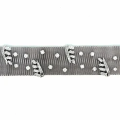 Bracelet rétro en tissu platine avec diamants de 7,50 ct