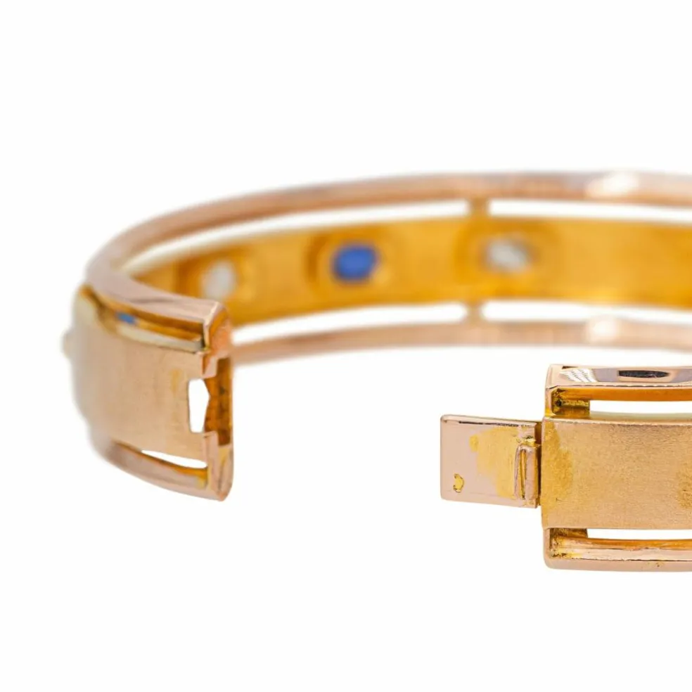 Bracelet Rétro Or jaune Diamant