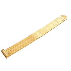 Bracelet ruban en or jaune à maille