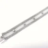 Bracelet ruban or blanc et diamants 1950-1960