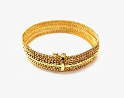 Bracelet ruban or jaune