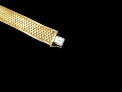 Bracelet ruban plat or jaune