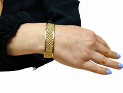 Bracelet ruban plat or jaune