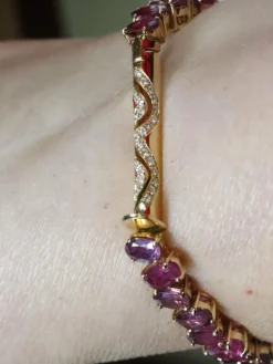 Bracelet Rubis Diamants