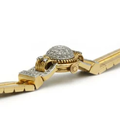 Bracelet 50s en Or jaune, Platine & diamants