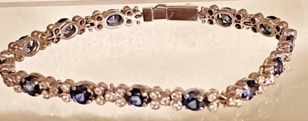 BRACELET SAPHIRS DIAMANTS