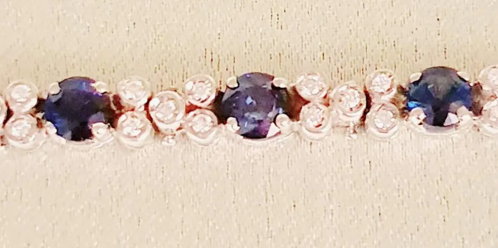 BRACELET SAPHIRS DIAMANTS