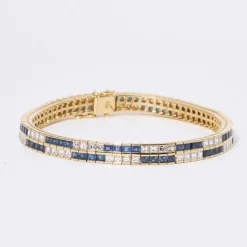 Bracelet saphirs et diamants