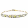 Bracelet Saphirs jaunes, diamants