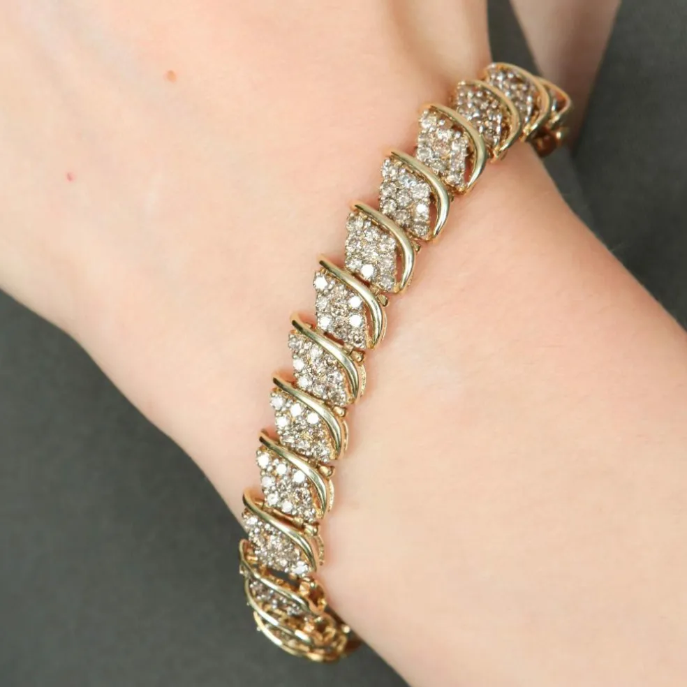 BRACELET "SAVAGE" OR & DIAMANTS