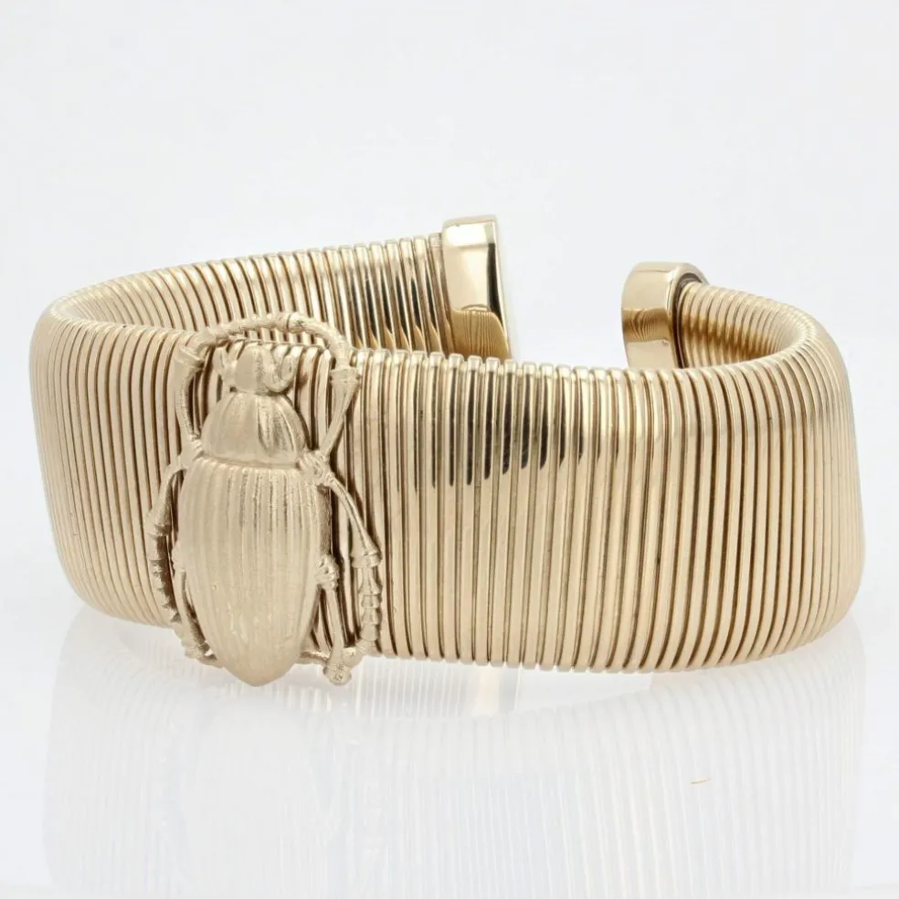 Bracelet scarabée vermeil
