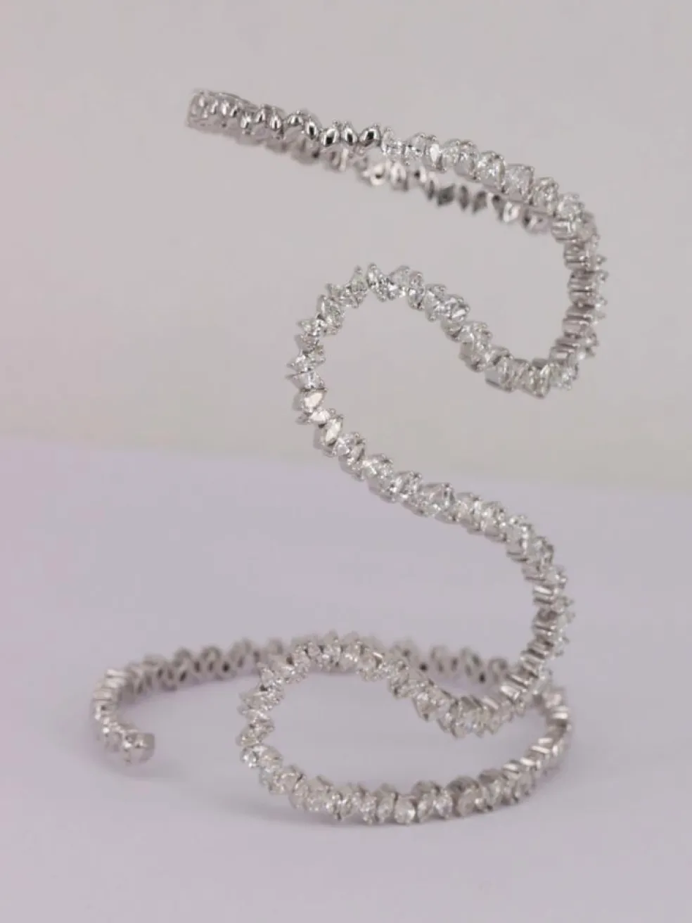 Bracelet serpent Or blanc Diamants