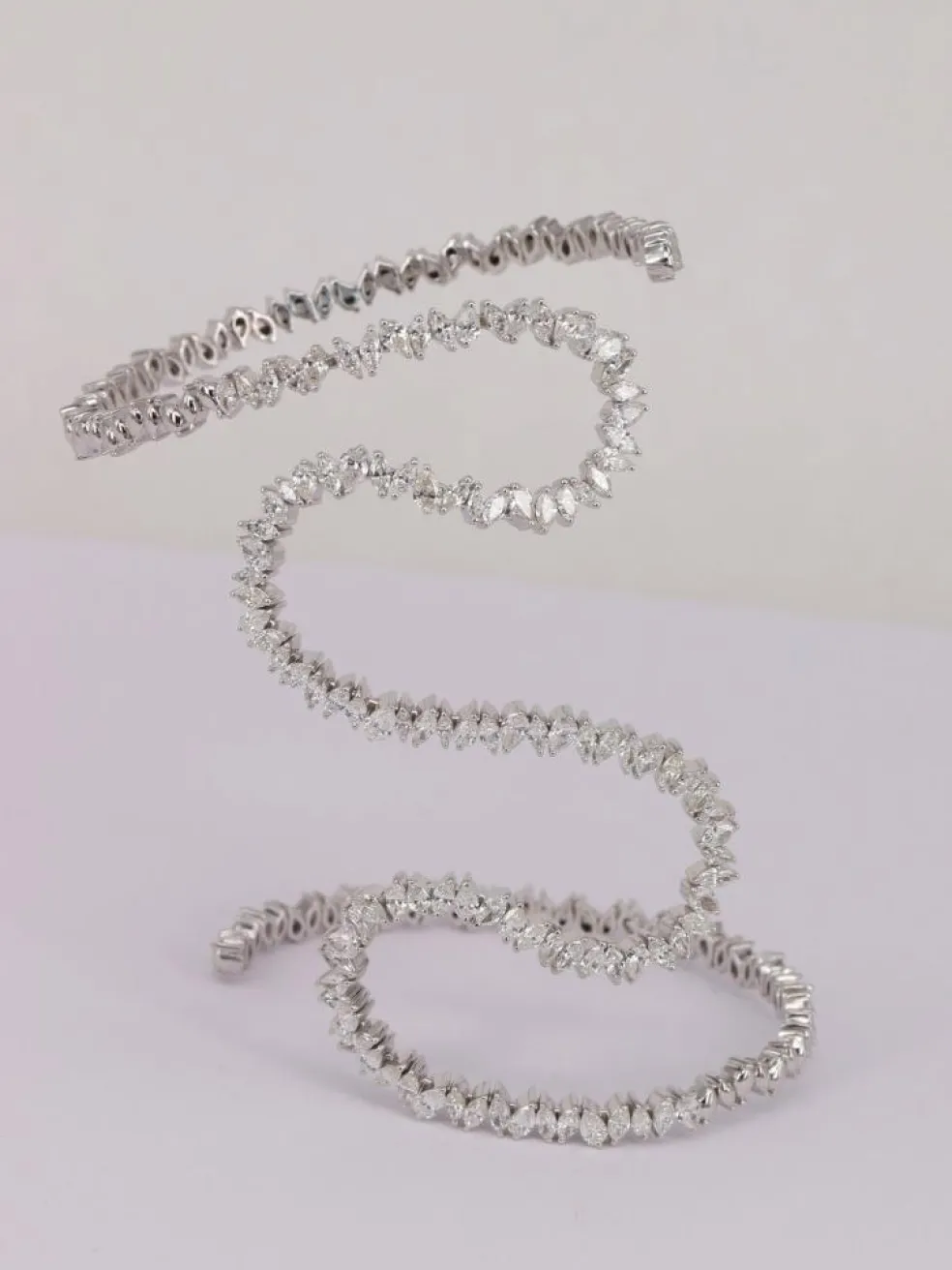 Bracelet serpent Or blanc Diamants