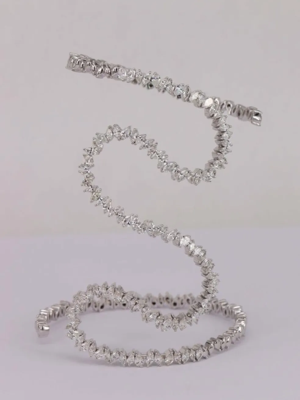 Bracelet serpent Or blanc Diamants