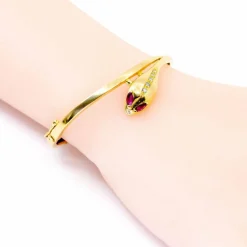Bracelet serpent Rubis Diamant