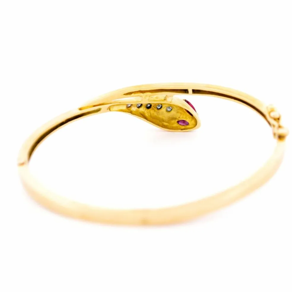 Bracelet serpent Rubis Diamant