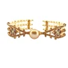 Bracelet signé Alessio Boschi , or , perles et diamants jaunes