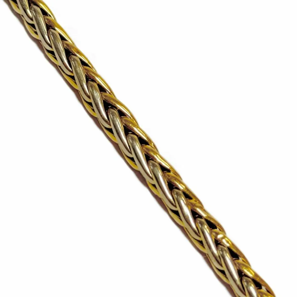Bracelet souple deux ors