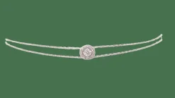 Bracelet souple or gris diamants