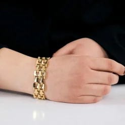 Bracelet souple or rose