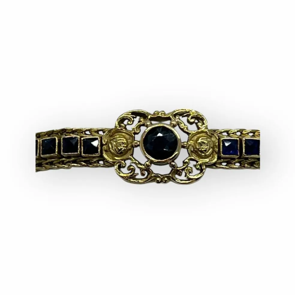 Bracelet spinelles bleus