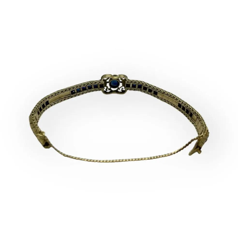 Bracelet spinelles bleus