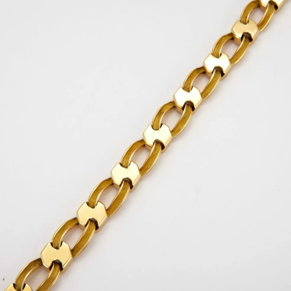 Bracelet style gourmette Or jaune Diamants